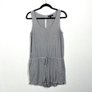 Banana Republic Blue and White Striped Romper size medium